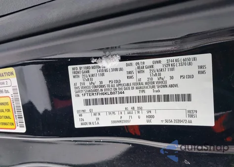 2019 Ford Ranger Xlt from USA, damaged, VIN 1FTER1FH6KLB07344